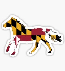Maryland Flag Pferd Sticker