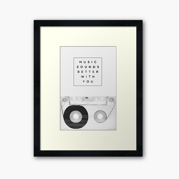 Music Sounds Better With You Framed Art Print