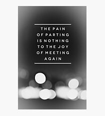 Parting Photographic Print