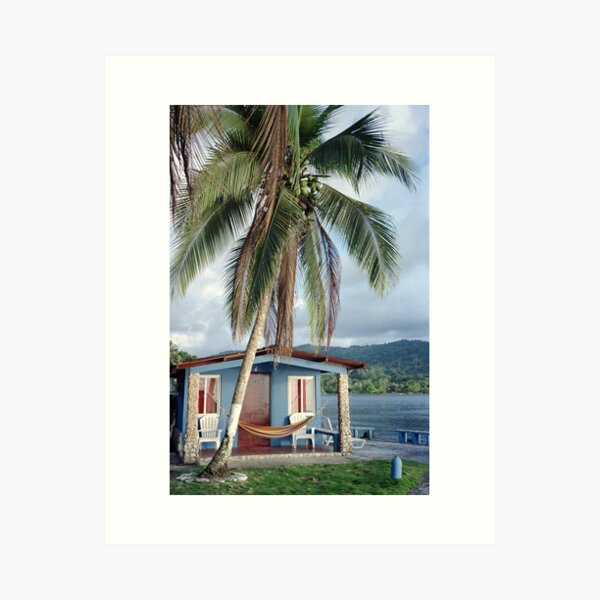 Beachside Cabin on the Coast of Panama Art Print