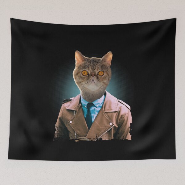 Item preview, Cat Detective- Something Smells Fishy round here... designed and sold by Merch-Tees.