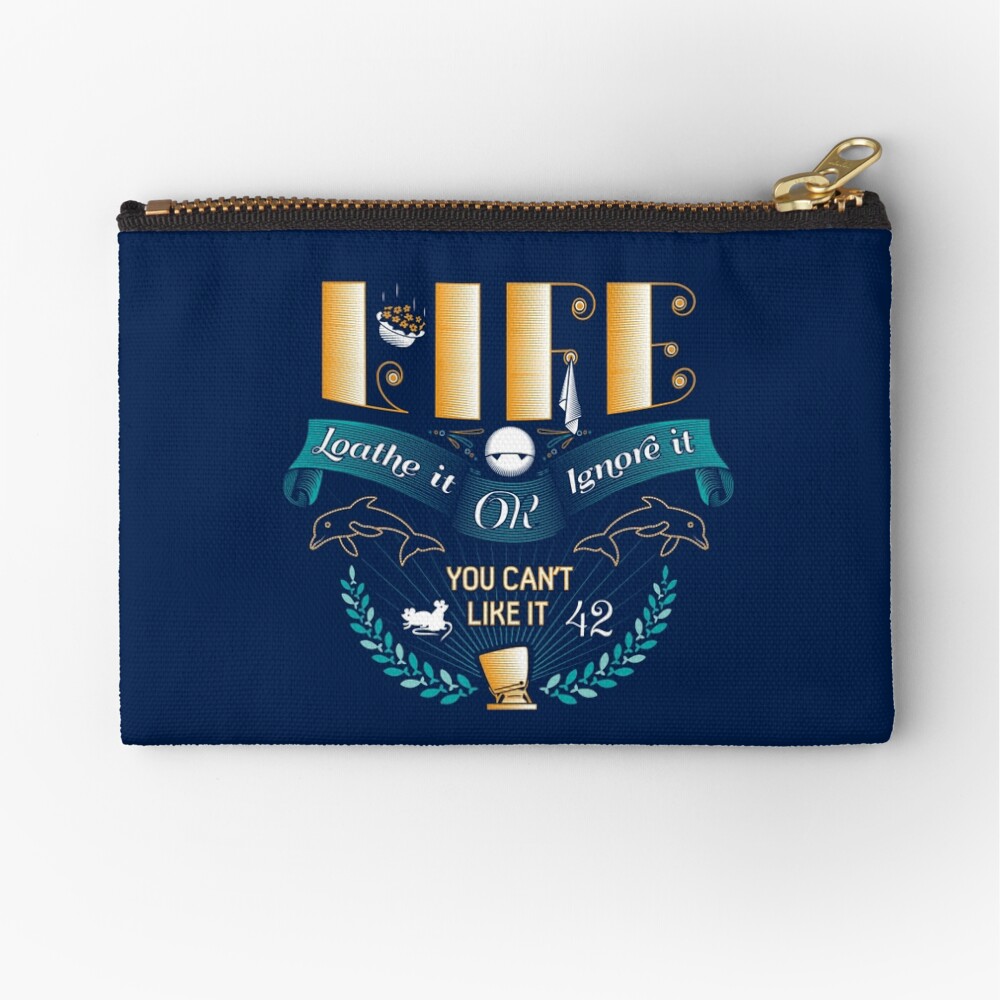 Marvin On Life Zipper Pouch