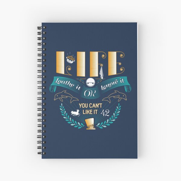 Marvin On Life Spiral Notebook