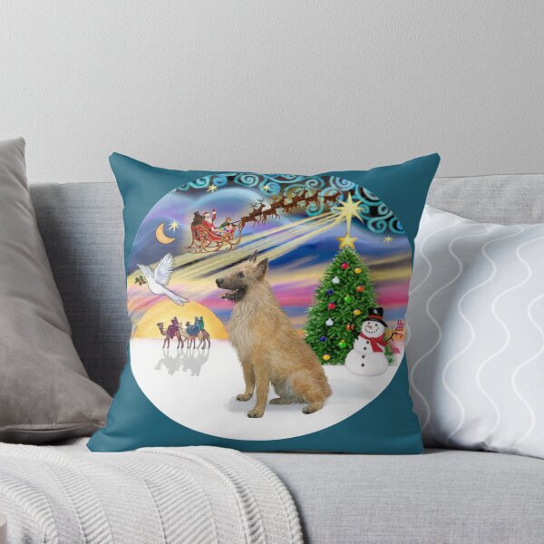 Item preview, Christmas Magic with a Belgian Shepherd - Laekenois designed and sold by JeanBFitzgerald.