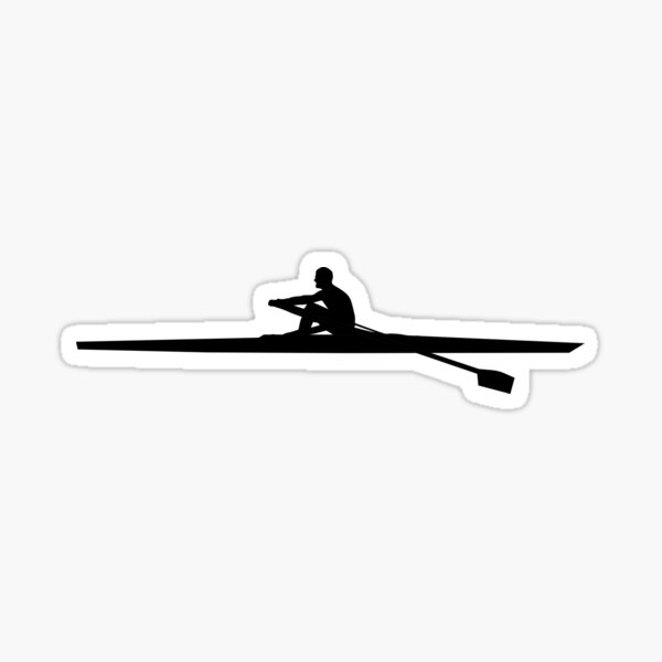 Rowing Man Sticker