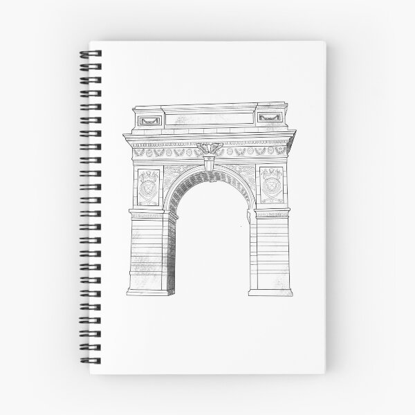 Aperçu de l'œuvre NYU Arch Grey créée et vendue par ArtbyAbbyLamdan.