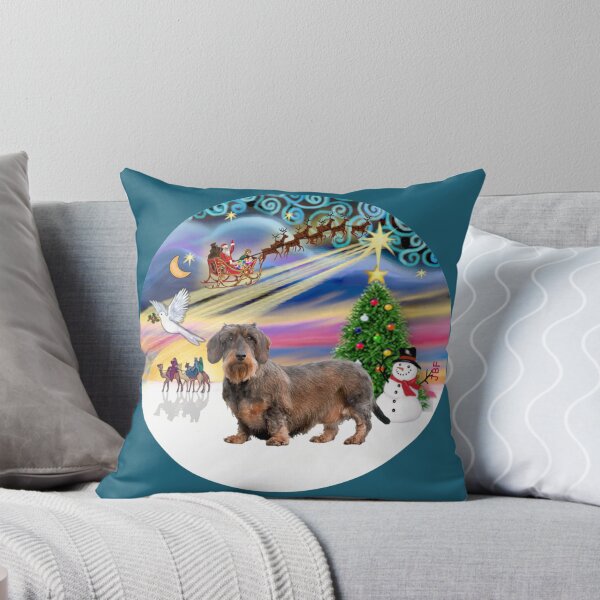Item preview, Christmas Magic with a Wire Haired Dachund (#2) designed and sold by JeanBFitzgerald.
