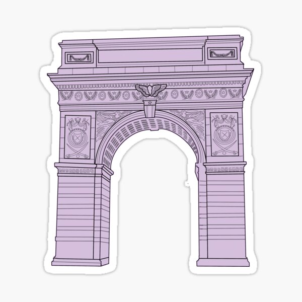 Artikel-Vorschau von NYU Washington Square Arch Lila, designt und verkauft von ArtbyAbbyLamdan.
