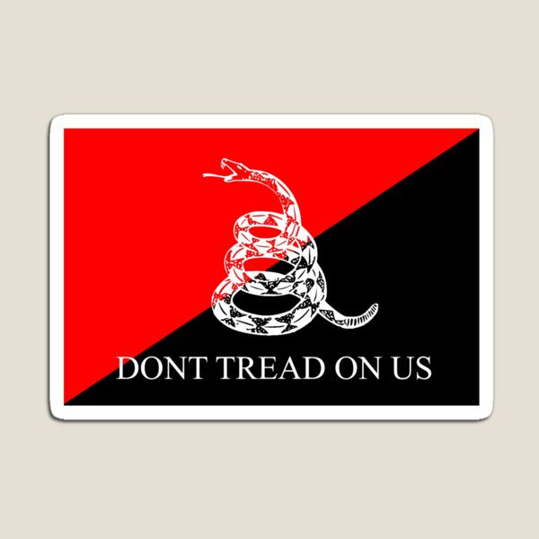 Anarcho-Communist Gadsden Flag Magnet