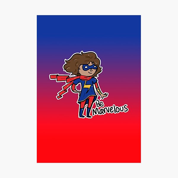 Aperçu de l'œuvre Kamala Khan - Soyez merveilleux créée et vendue par salilustra.