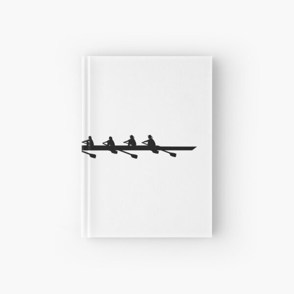 Rowing Coxed eight, Women's Crew Hardcover Journal