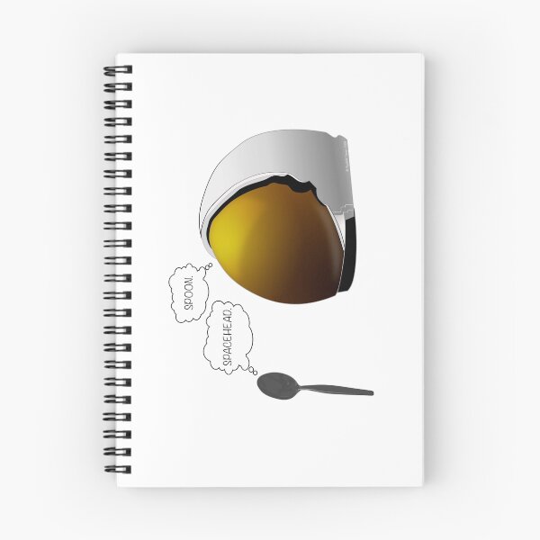 Item preview, Spoon. Spacehead. Spiral Notebooks, Sketchbooks and Device Cases designed and sold by SquibbleDesign.