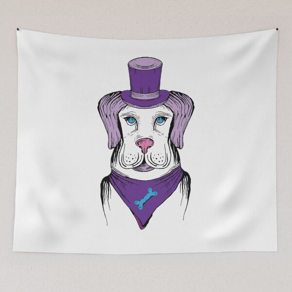 Item preview, Dog whith bones and hat designed and sold by Anna Zakharova.