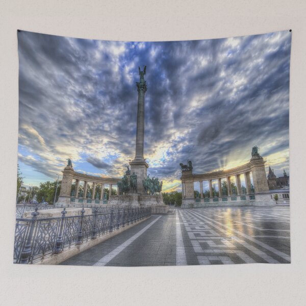 Item preview, Heroes Square Budapest Sunrise designed and sold by Londonimages.
