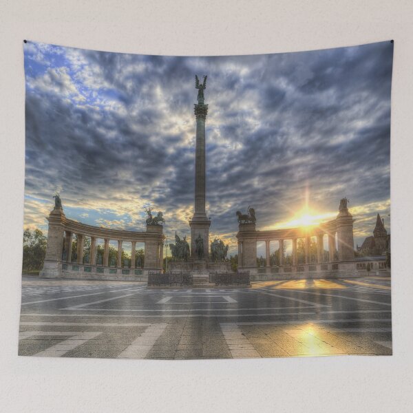 Item preview, Heroes Square Budapest Sunrise designed and sold by Londonimages.