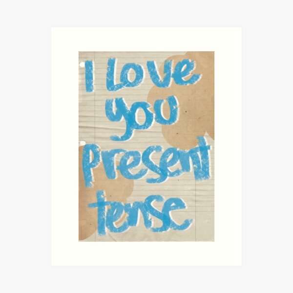 Item preview, I love you present tense designed and sold by saltyblack.