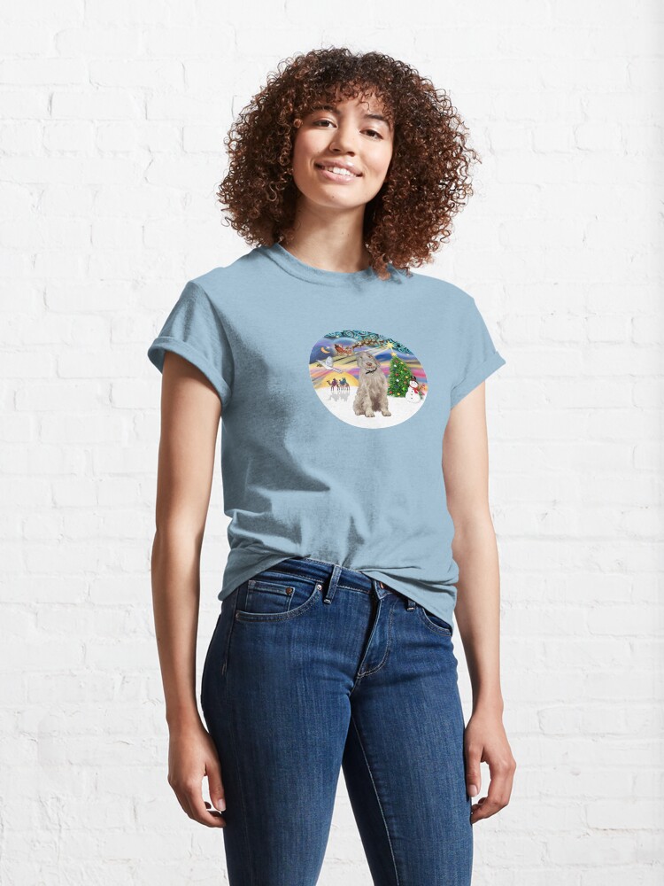Alternate view of Christmas Magic with an Italian Spinone (orange and white) Classic T-Shirt