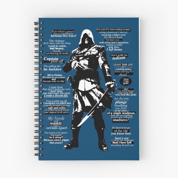 Item preview, Edward Kenway Quotes designed and sold by Fruitsbasket136.