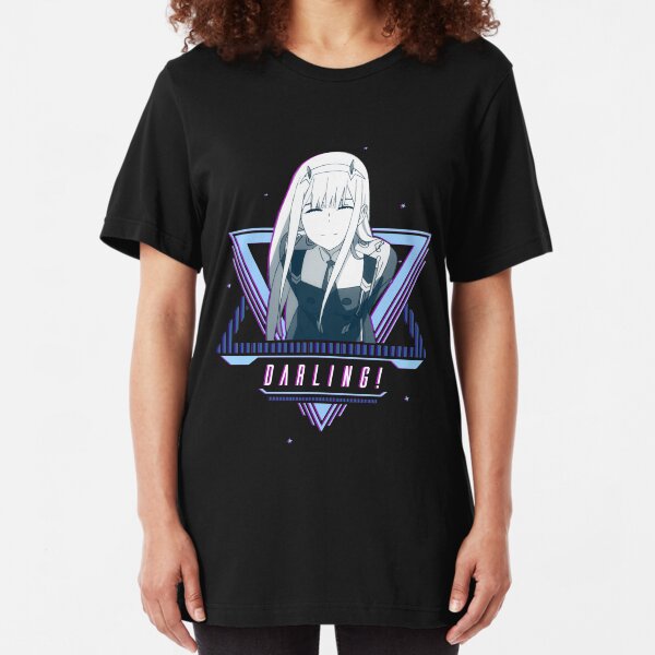 Zero Two - Anime Wifu Shirt | Darling in the Franxx Slim Fit T-Shirt