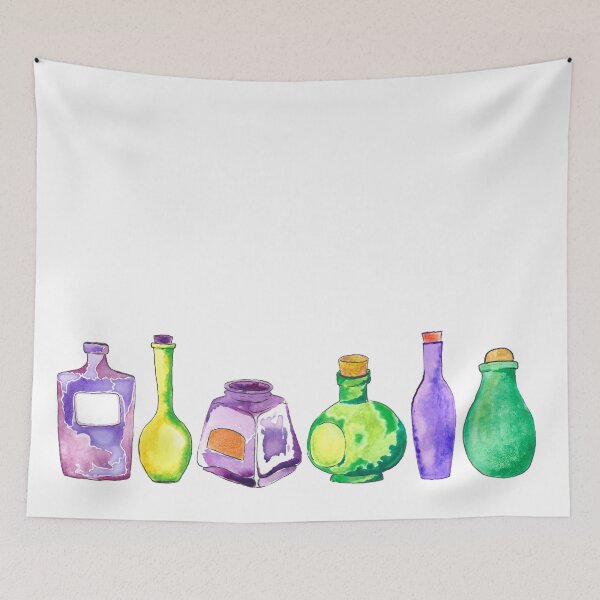 Item preview, Row Of Watercolor Bottles! designed and sold by KelseyLovelle.