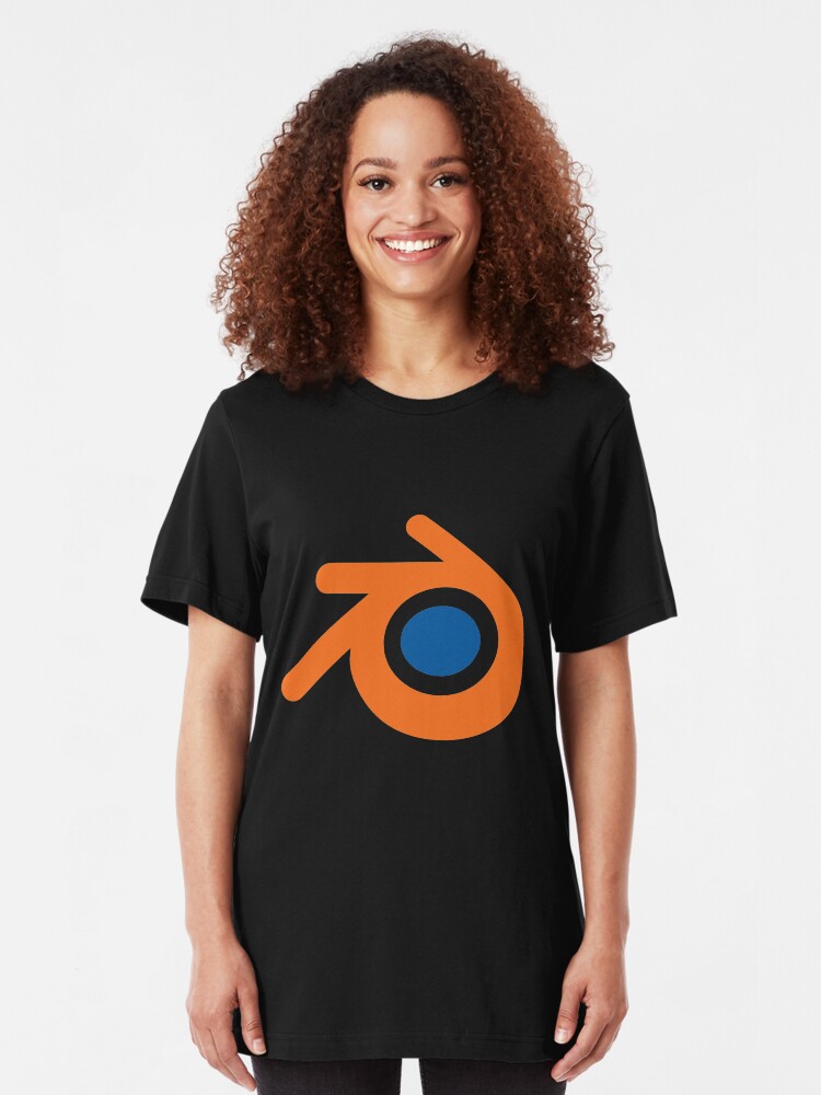 Alternate view of 3D Cad/Cam/Cae Blender Designer Slim Fit T-Shirt