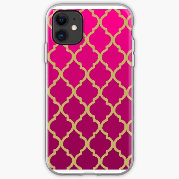 Moroccan Pattern - Pink & Gold iPhone Soft Case