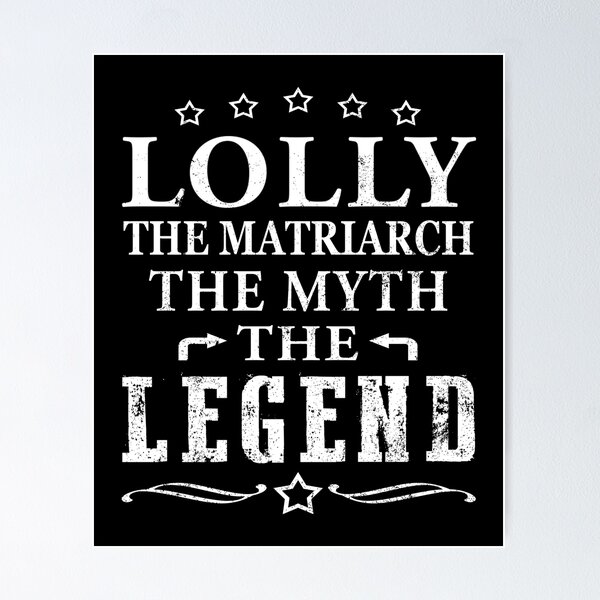 Item preview, Best Lolly T Shirt Matriarch Myth Legend Shirt First Time Grandma Tee Shirts Grandma designed and sold by KentuckyGirlTee.