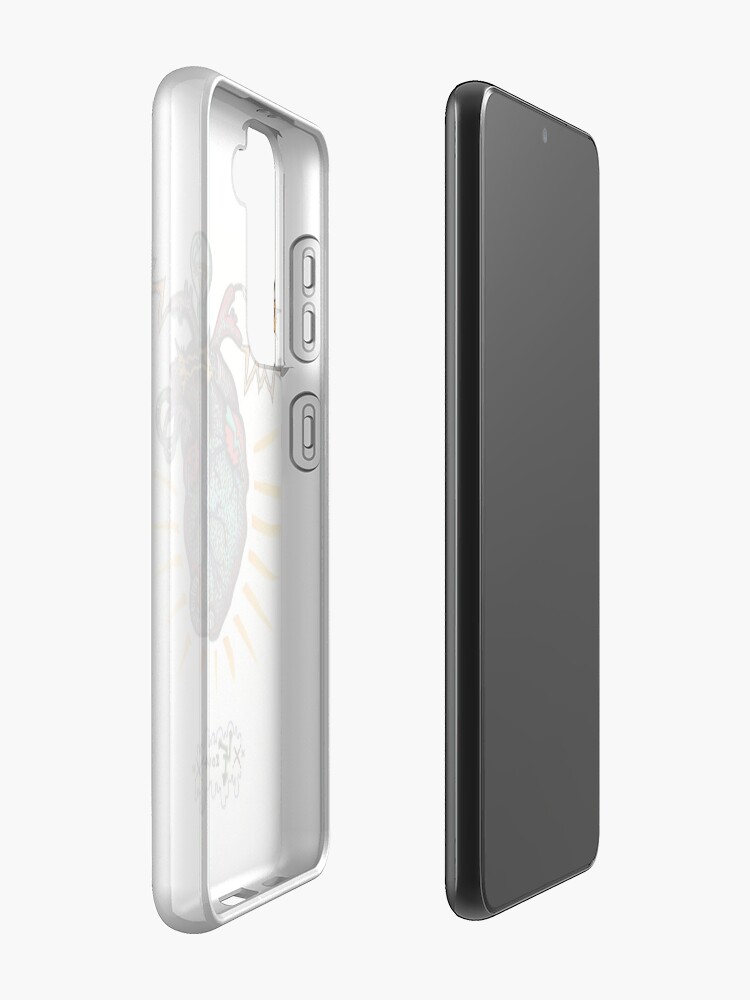 Thumbnail 2 of 4, Samsung Galaxy Phone Case, SHOCKING! The Electric Heart - COLOR VERSION designed and sold by LeftHandedLenya.