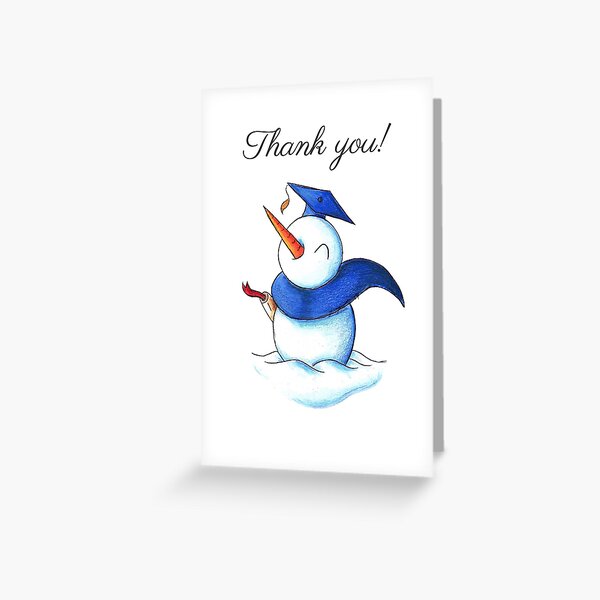 Snowgrad (Thank You Card) Greeting Card