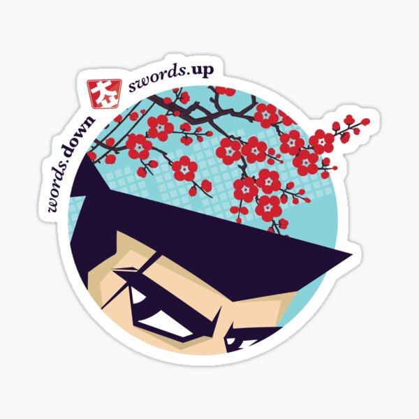 Saul :: Swords Up :: Samurai Virtue Sticker