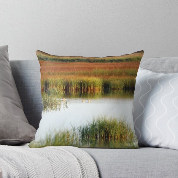 Item preview, swamp with birds autumn season landscape designed and sold by goceris.