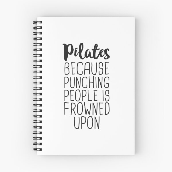 Item preview, Pilates Because Punching People Is Frowned Upon T-Shirt designed and sold by 14thFloor.