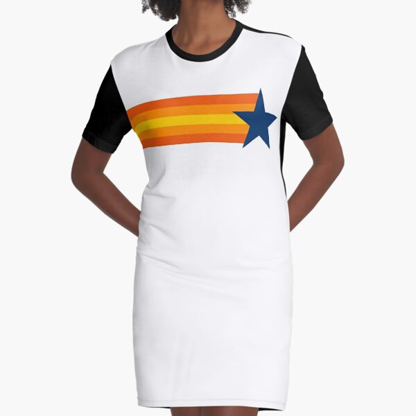 Women's Houston Baseball Fan Dress- White