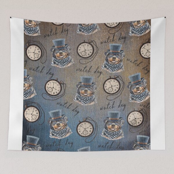 Item preview, Rottweiler Watch Dog Steampunk Style All-Over-Print Pattern designed and sold by Jecolds.