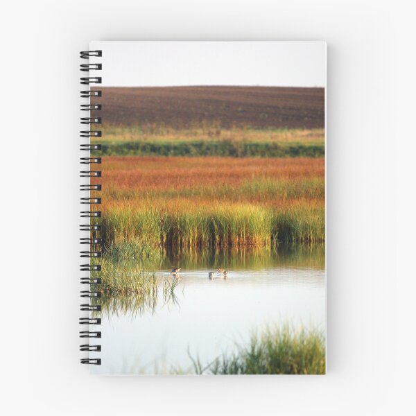 Item preview, swamp with birds autumn season nature landscape designed and sold by goceris.