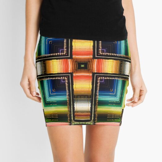 Graphite Rainbow Mini Skirt