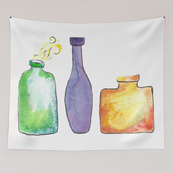 Item preview, Three Watercolor Bottles! designed and sold by KelseyLovelle.
