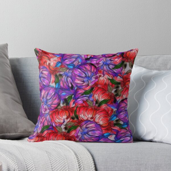 Item preview, Red / Purple Aster flower heads designed and sold by Carrie_Anne_Designs.