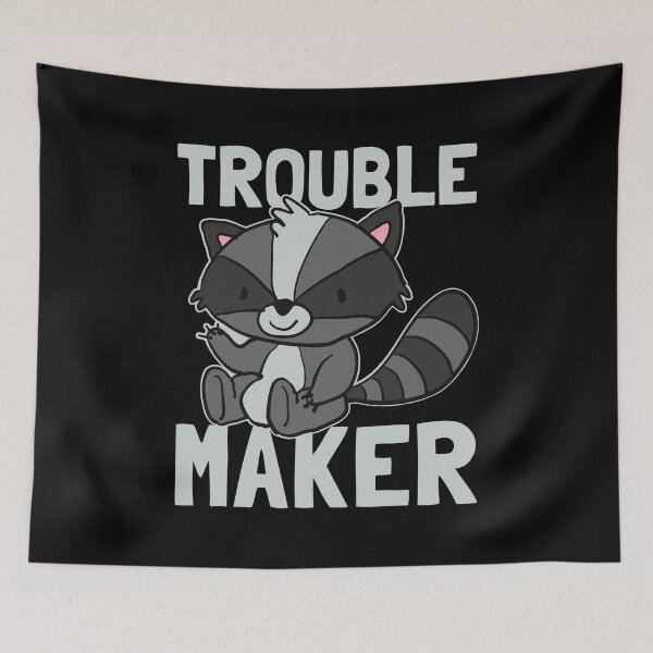 Item preview, Trouble Maker Raccoon Design Men Women Kids Gift designed and sold by inspiredtrend.