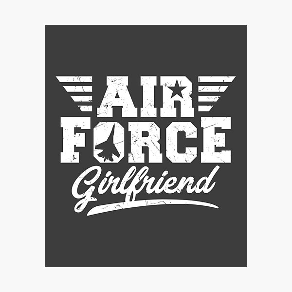 Item preview, Womens Air Force Proud Girlfriend Graphic U.S. Pride Military Design designed and sold by inspiredtrend.