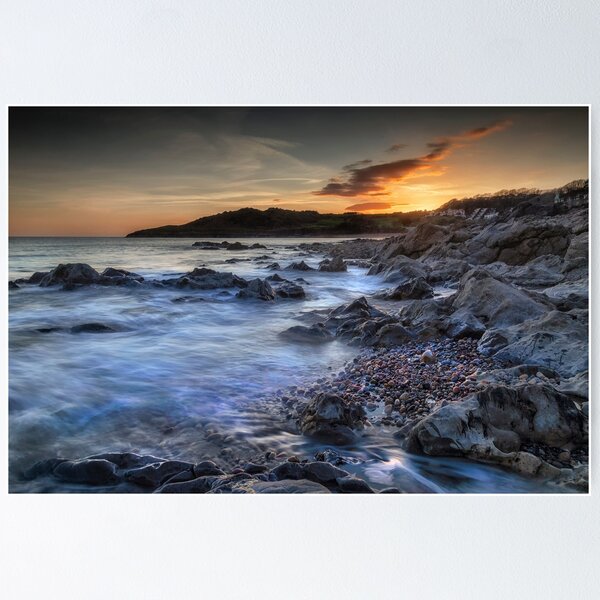 Artikelvorschau, Rotherslade Bay Sonnenuntergang entworfen und verkauft von Leighton Collins.