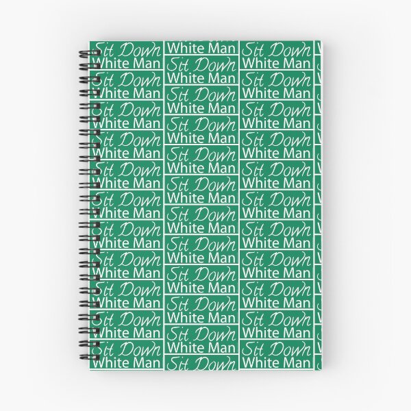 Item preview, "Sit Down White Man" Green designed and sold by ResiSticker.