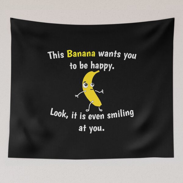 Item preview, Fruits Shirt Banana Wants You To Be Happy Cute Gift Tee designed and sold by haselshirt.