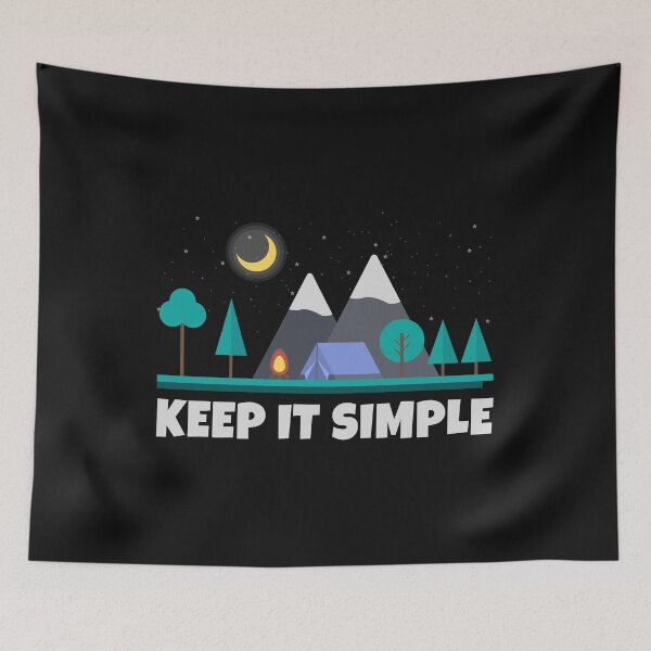 Item preview, Keep It Simple Camping designed and sold by Bendthetrend.