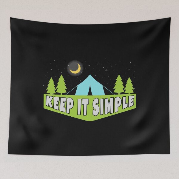 Item preview, Keep It Simple Camping designed and sold by Bendthetrend.
