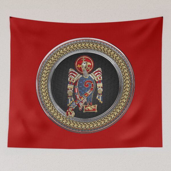 Item preview, Sacred Celtic Eagle over White Leather  designed and sold by Serge Averbukh Art Studio.