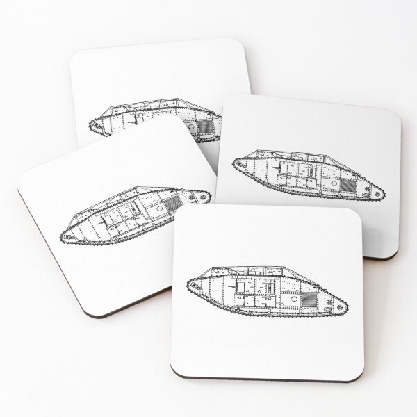 Item preview, Mark V - British WW1 Tank Drawing designed and sold by BERGULATOR.