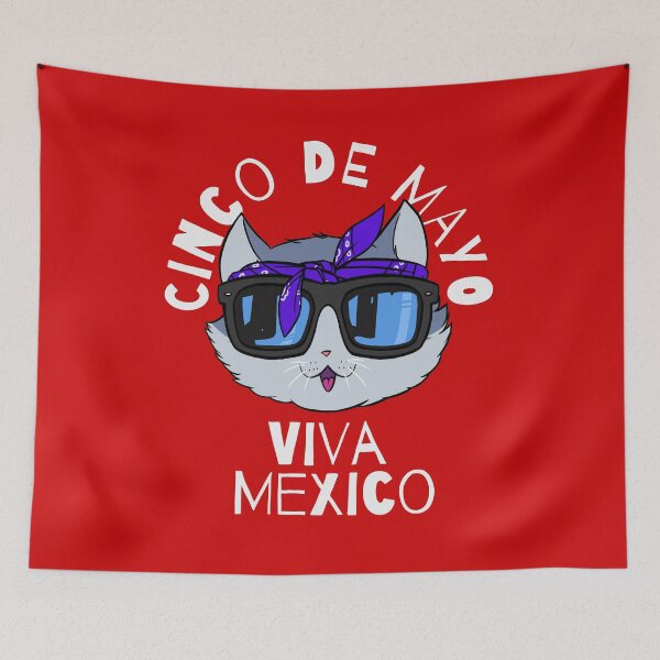 Item preview, Cinco De Mayo Viva Mexico Vato Loco Cat  designed and sold by Nosek1ng.