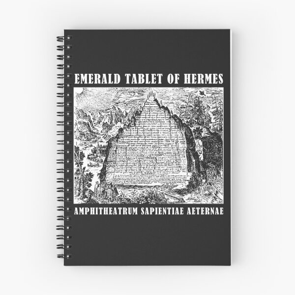 Item preview, Emerald Tablet of Hermes Hermetic Alchemy Emblem designed and sold by h44k0n.
