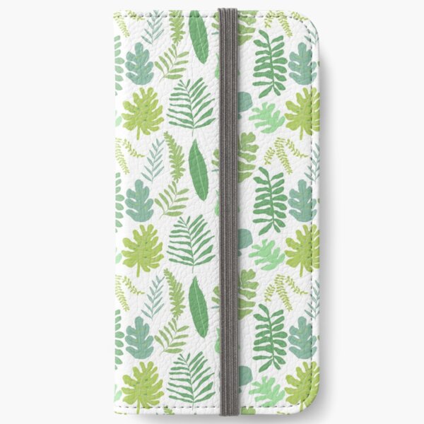 Tropical Leaves iPhone Wallet